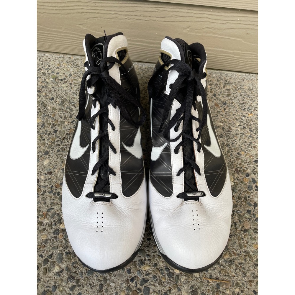 Nike Hyperize TB Mens White Black Grey 367181-111 Athletic Shoes Size 14 - Picture 6 of 10